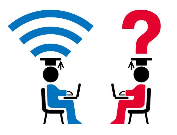 Evidence clipart business report. Online courses are harming