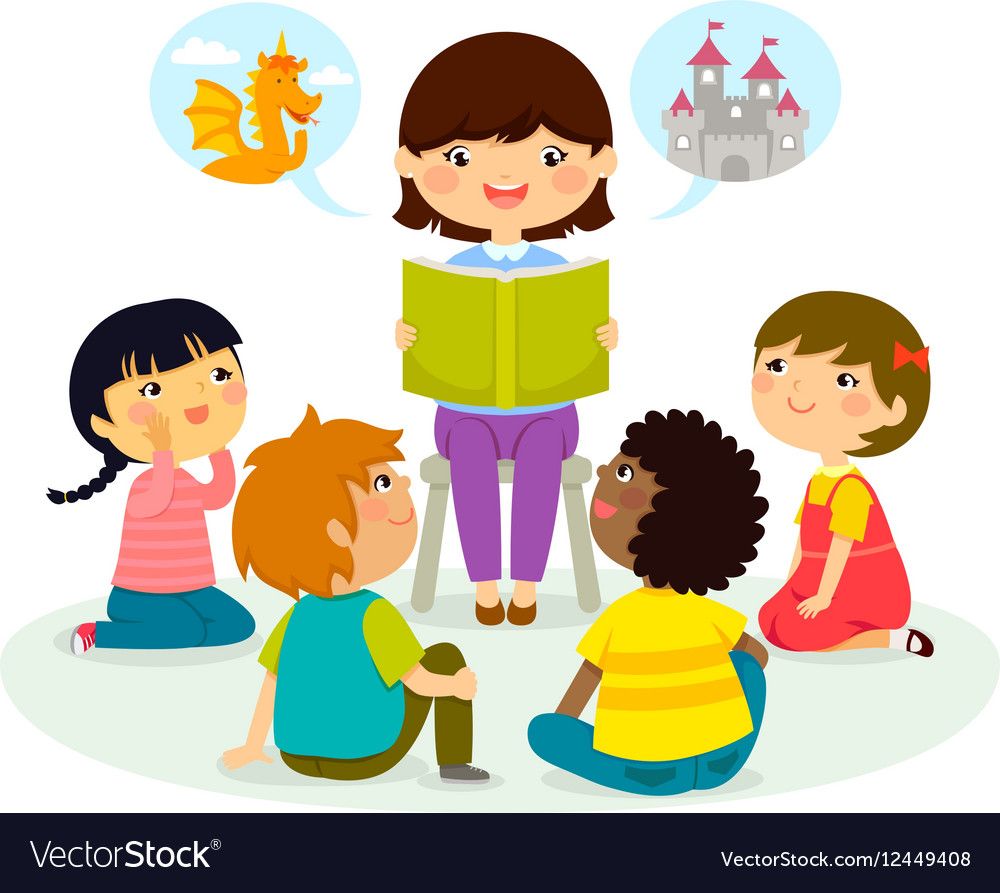 Storytime clipart bible time. Story royalty free vector