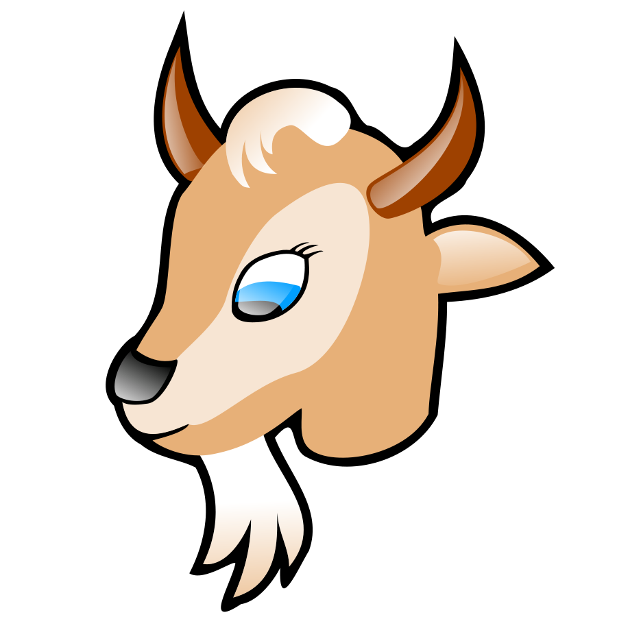 goat clipart horns