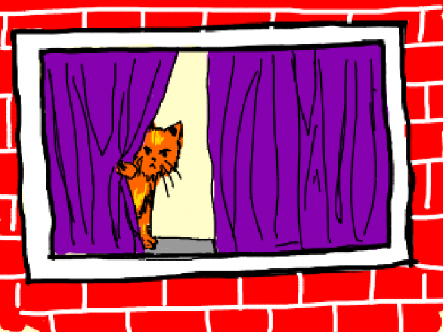 curtain clipart behind curtain