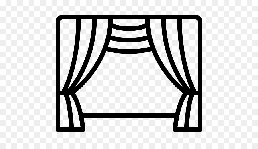 curtain clipart black and white