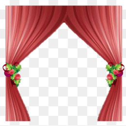 curtains clipart christmas