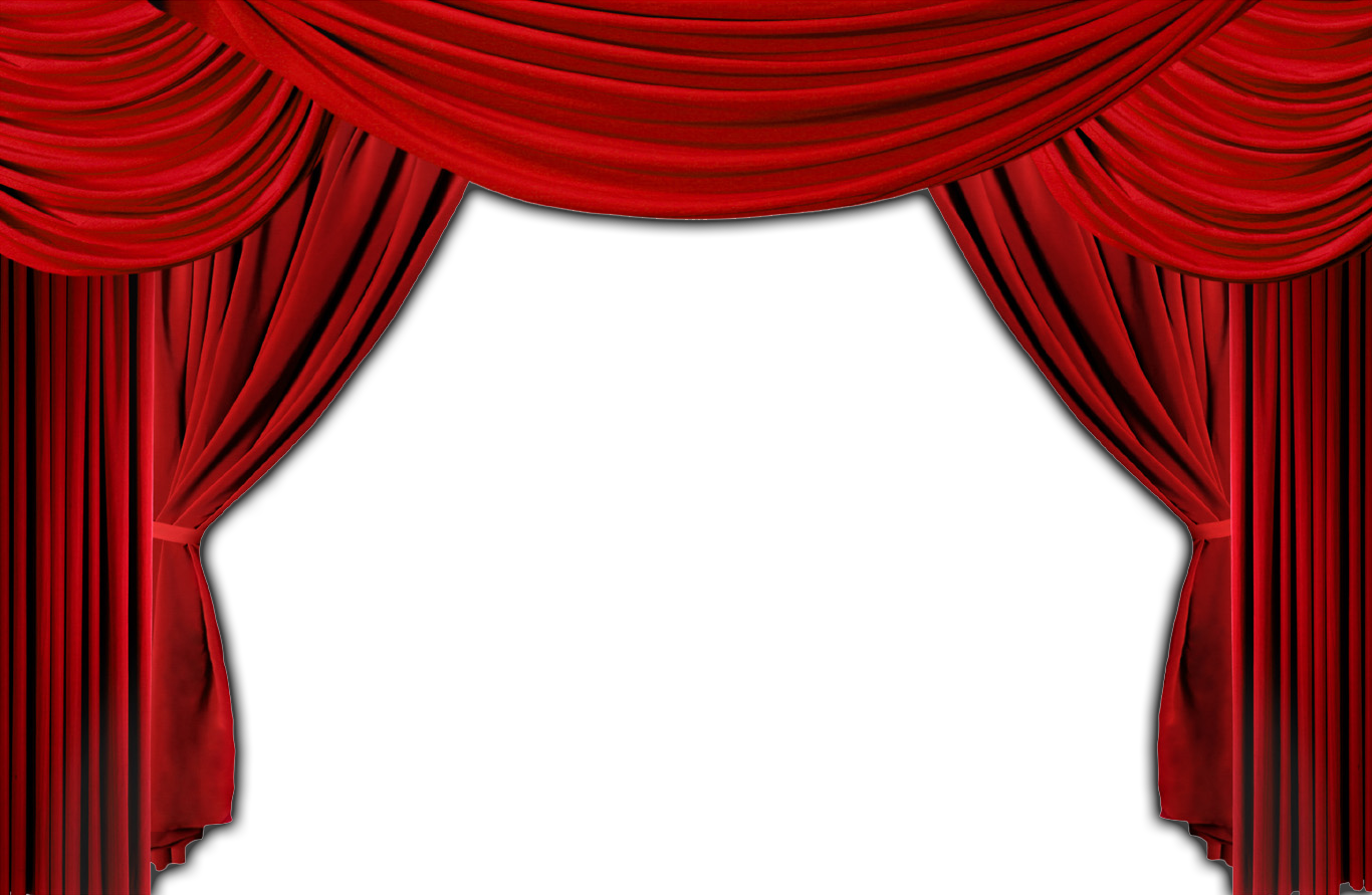 drama clipart red curtain