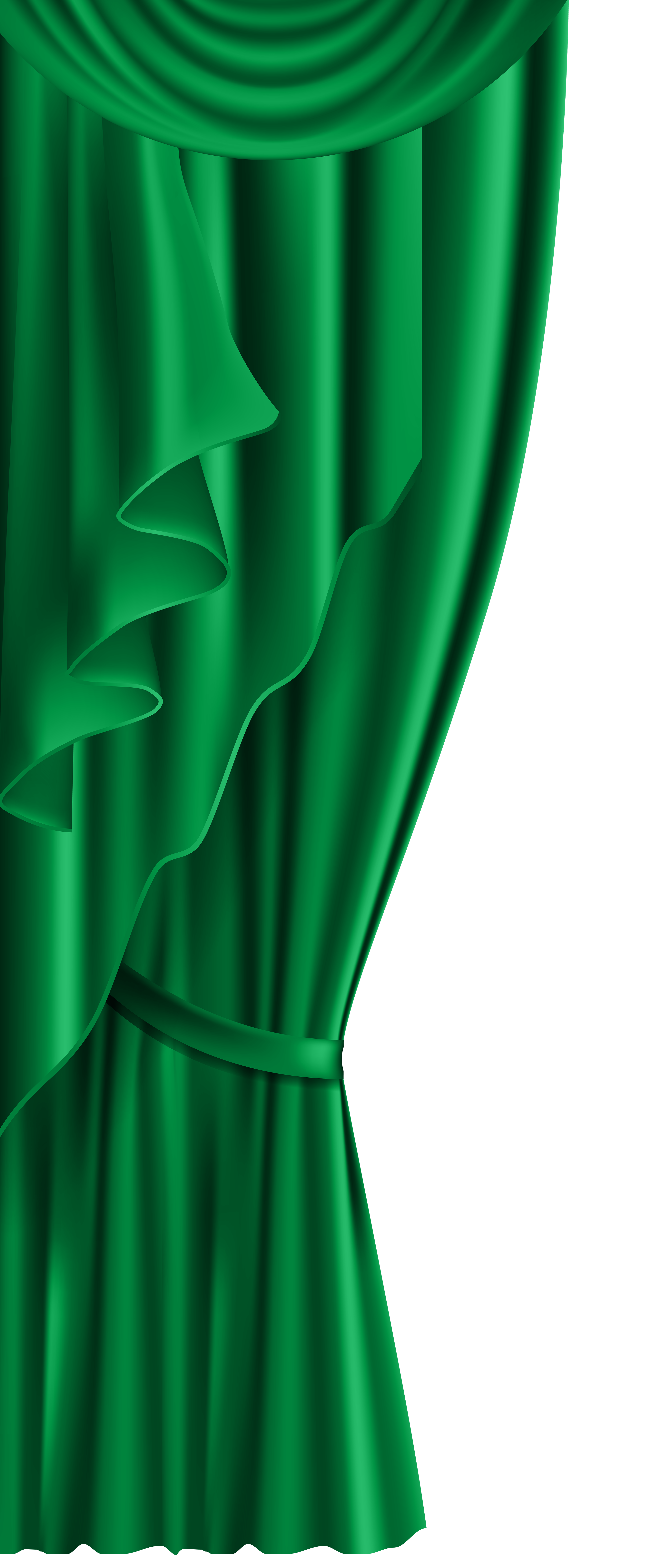 curtains clipart green curtain