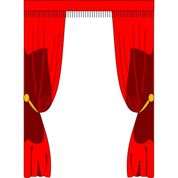 curtain clipart decorative