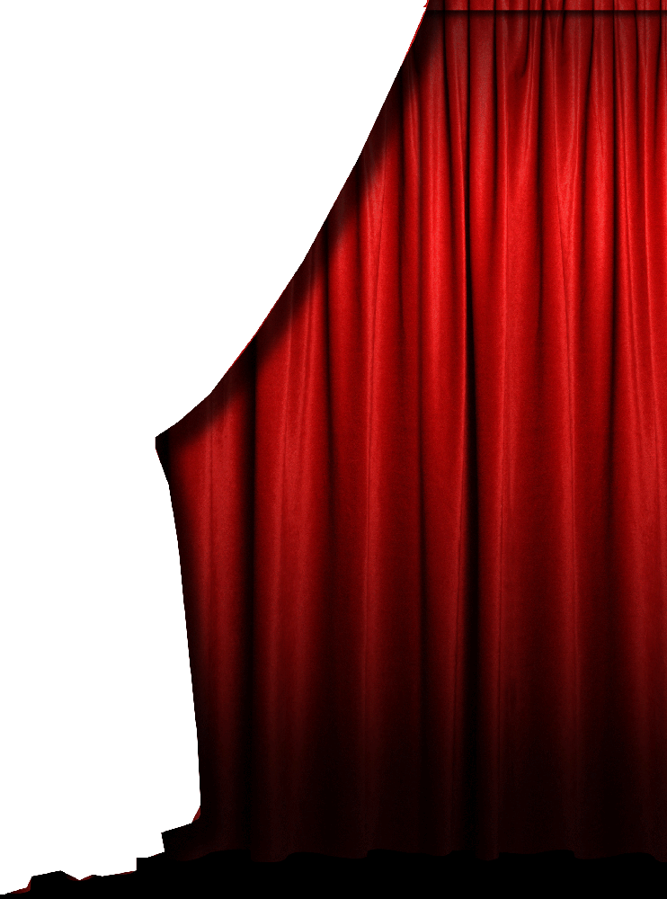 Curtain empty stage