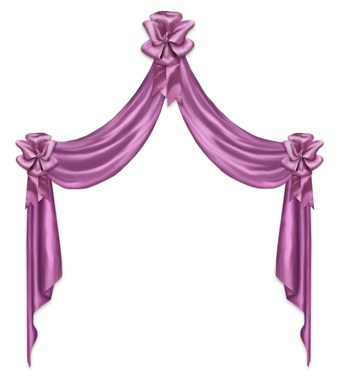 Pink decor curtain png. Curtains clipart gold light