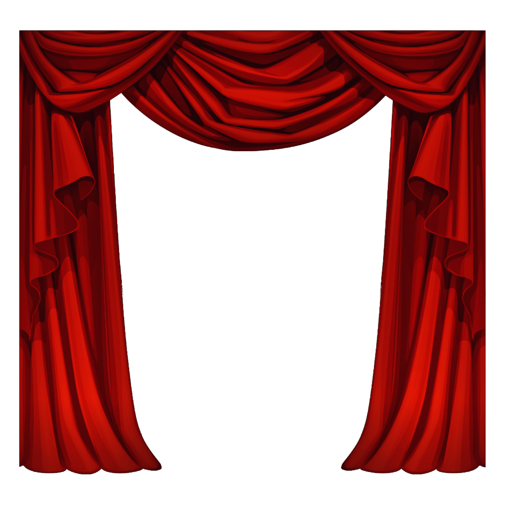 curtain clipart gold stage