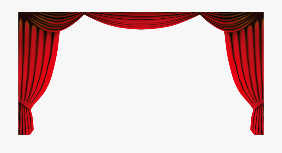 curtains clipart gold stage