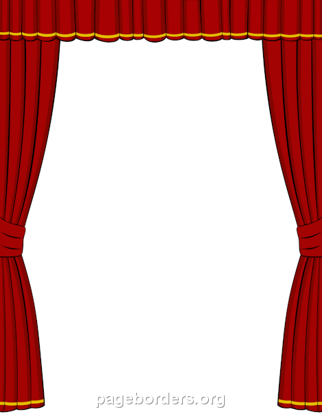 curtains clipart border