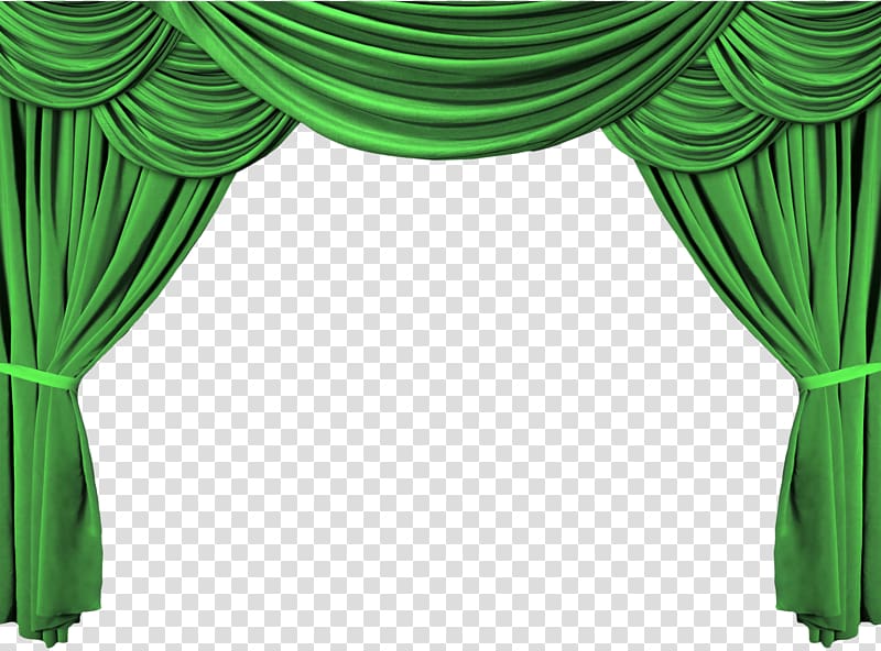 theatre clipart green curtain