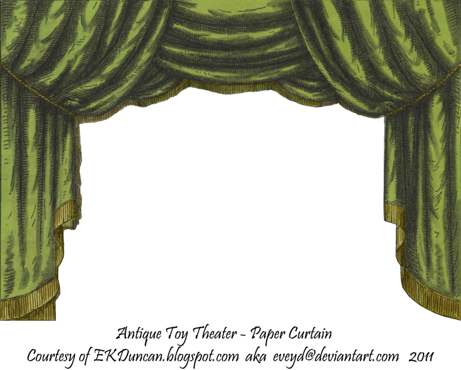 Curtain green curtain