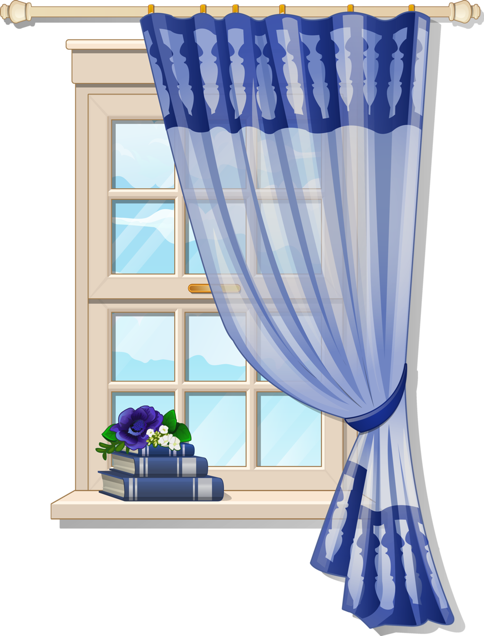 curtains clipart house furniture