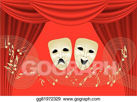 curtain clipart musical theatre