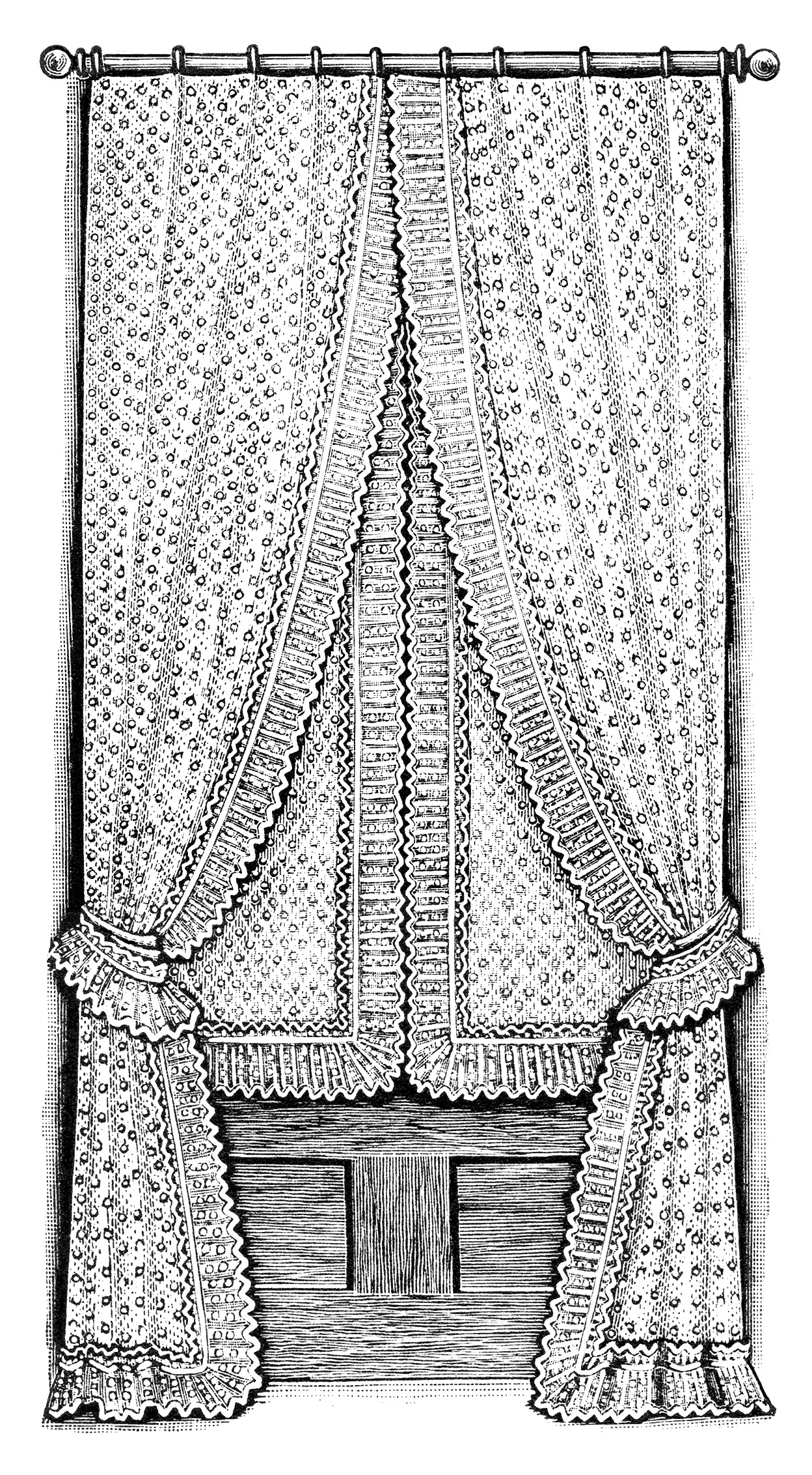 curtain clipart old