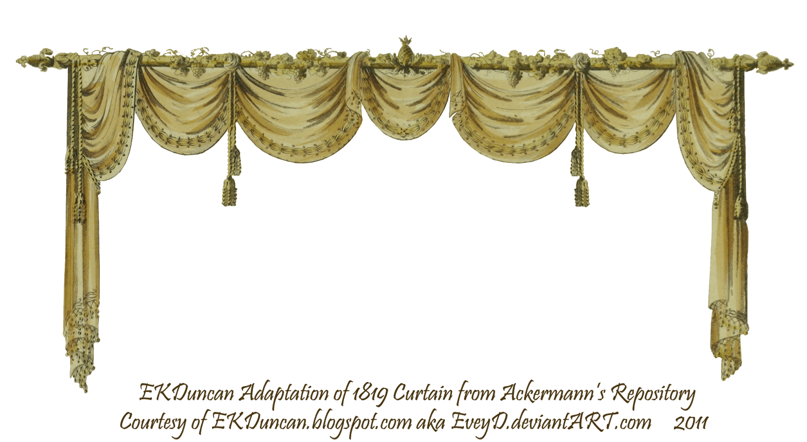 curtain clipart page border