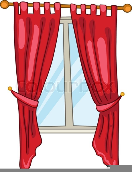 curtain clipart small window