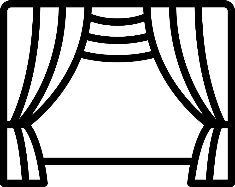 Curtains clipart svg. Theatre png icon free