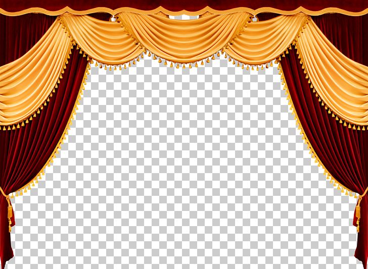 curtains clipart yellow curtain