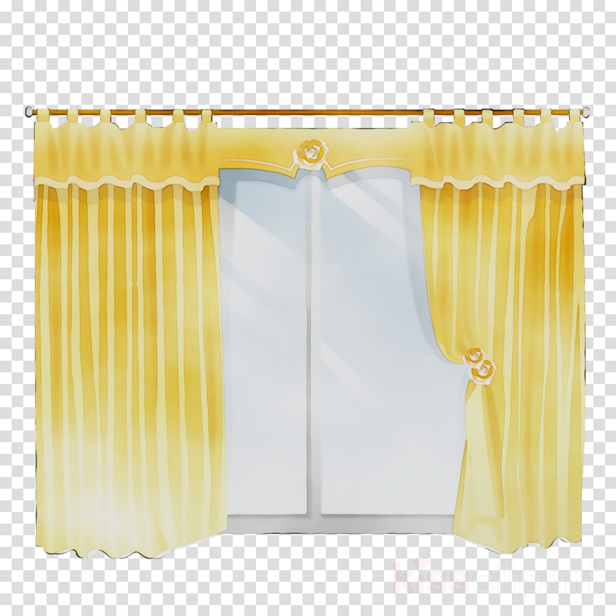 curtain clipart yellow curtain