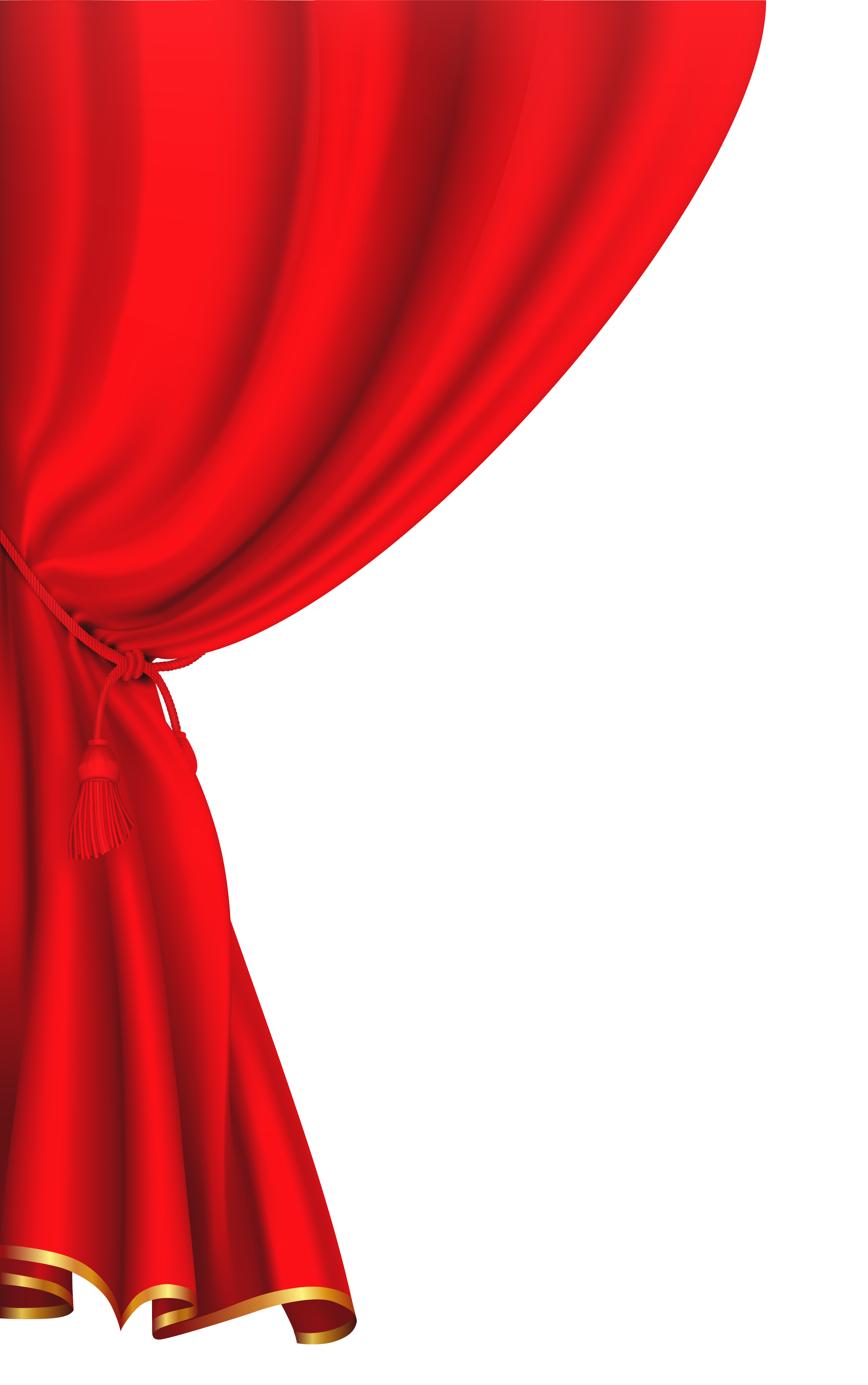 Curtains clipart. Red curtain image buda