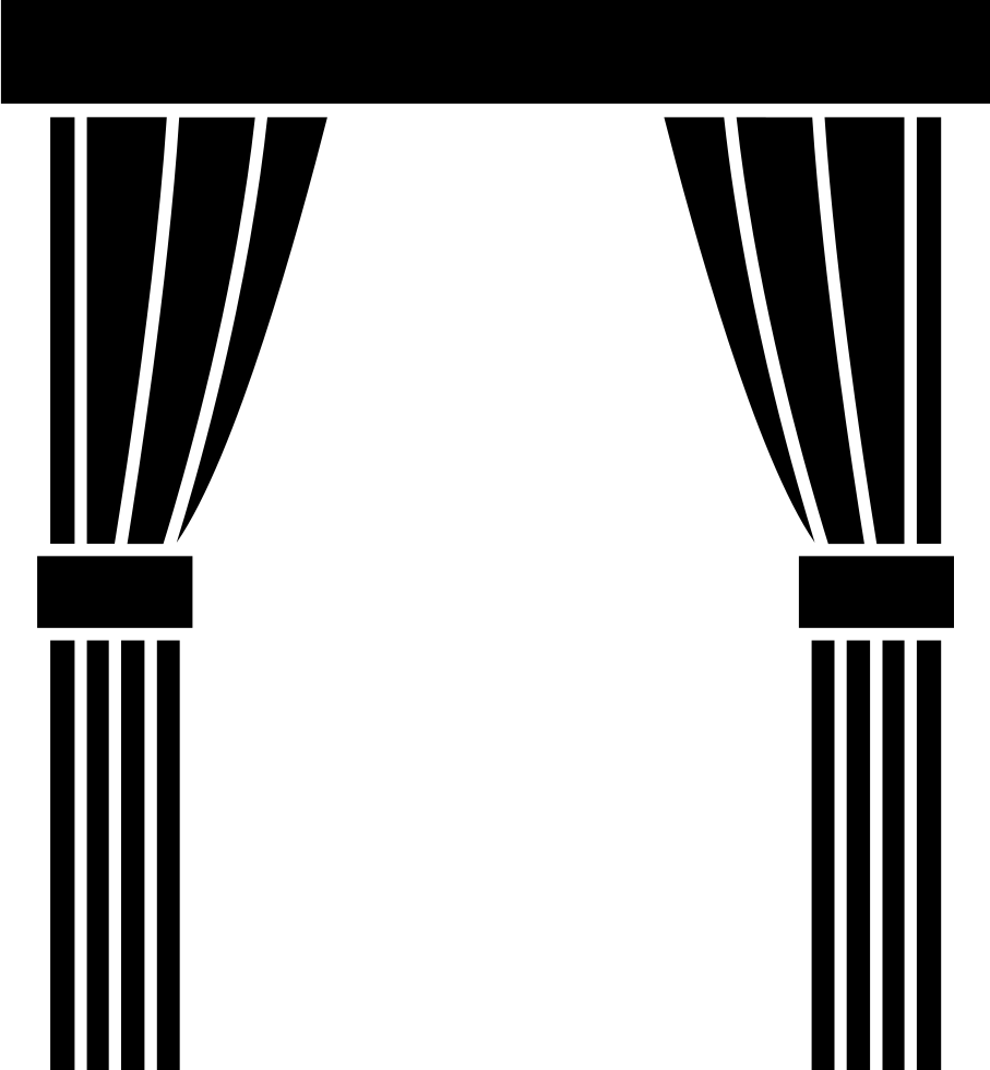 curtains clipart outline