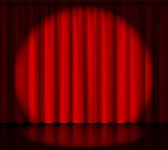 curtains clipart stage spotlight