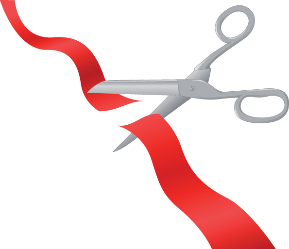 clipart scissors ribbon