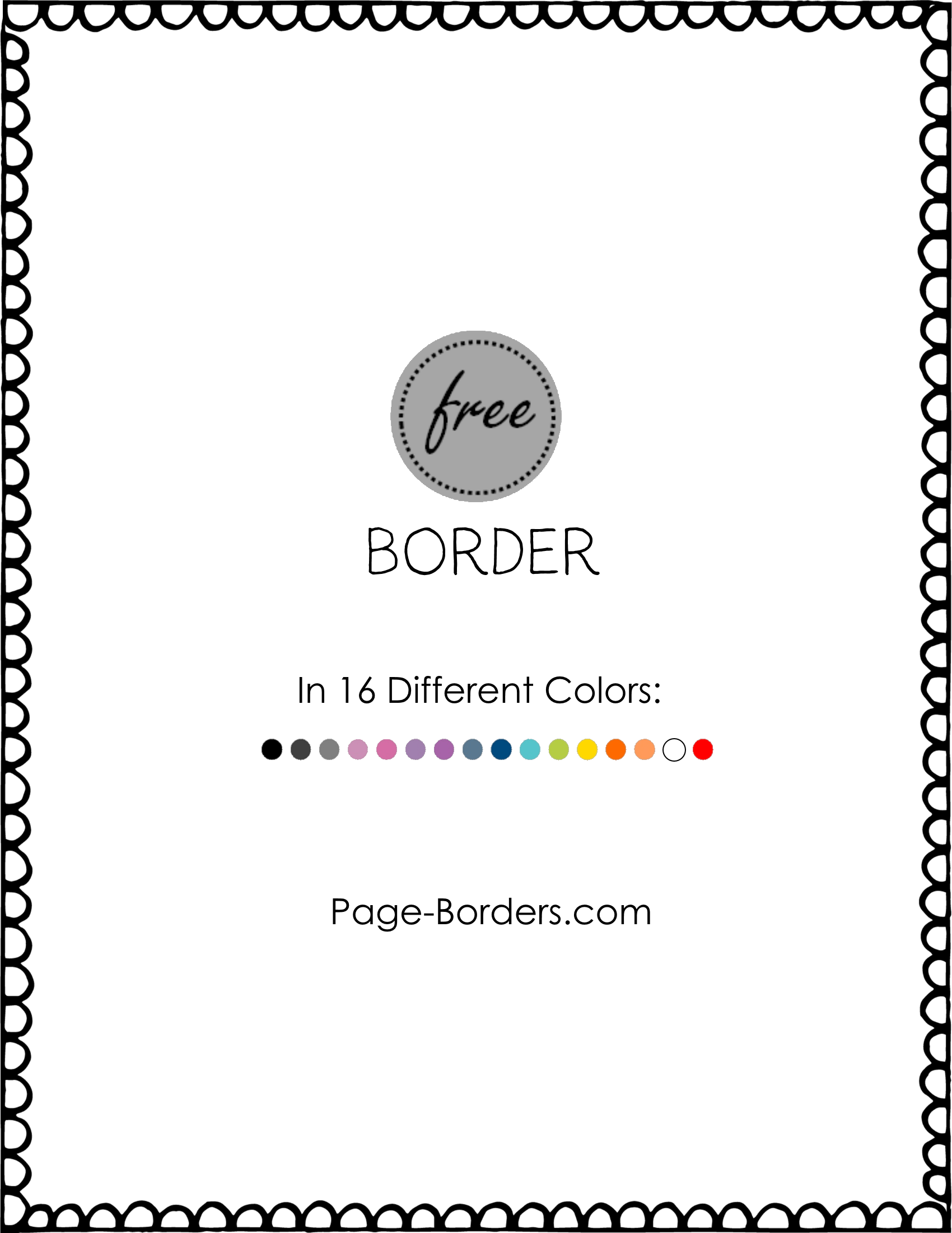 Free doodle customize online. Cute border png