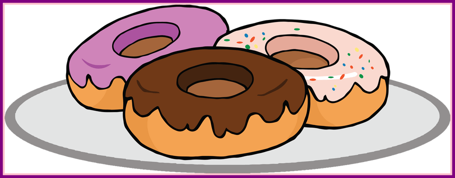 Shocking clip art recipes. Face clipart donut
