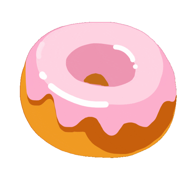 Doughnut clipart pastry. Find make share gfycat