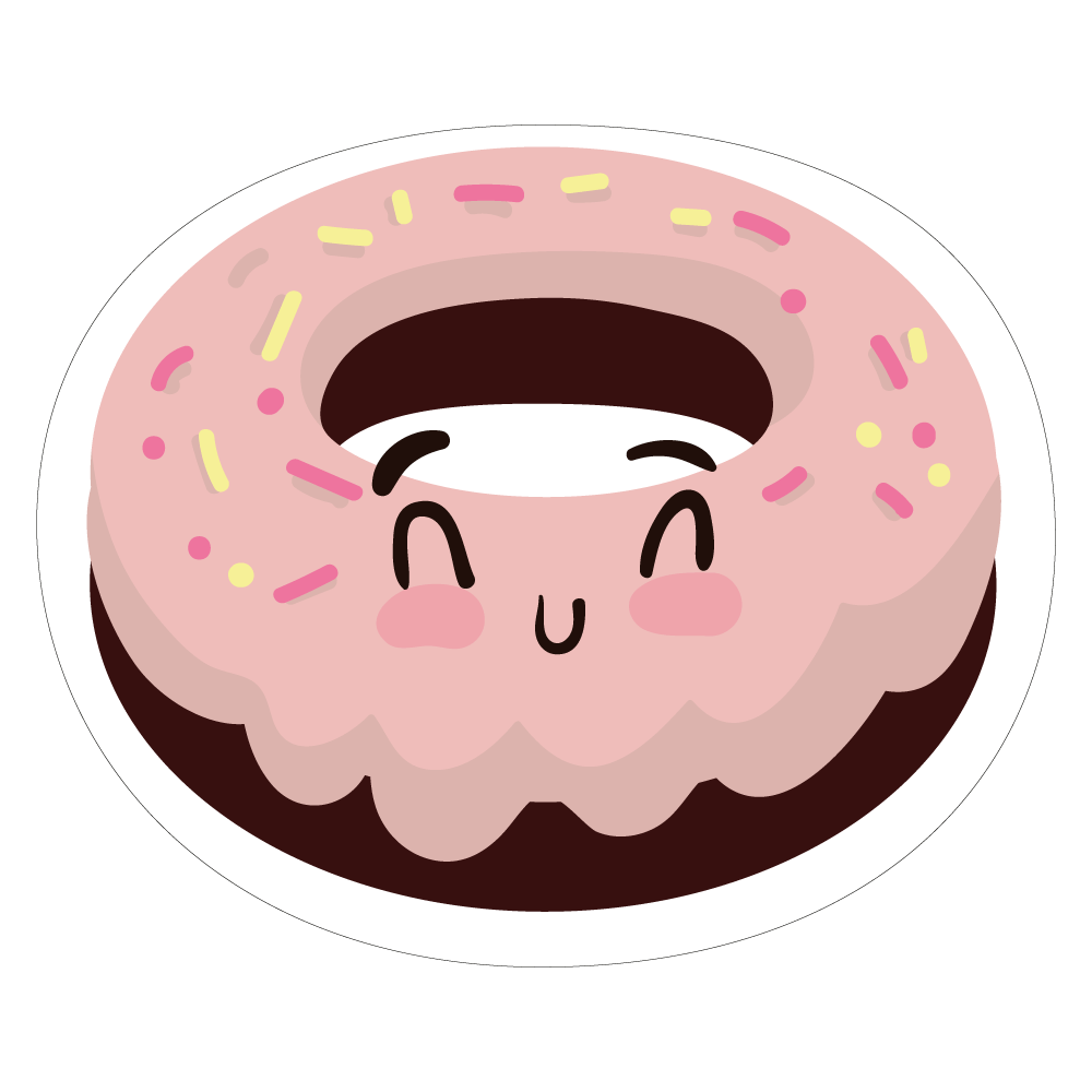 cute clipart donut