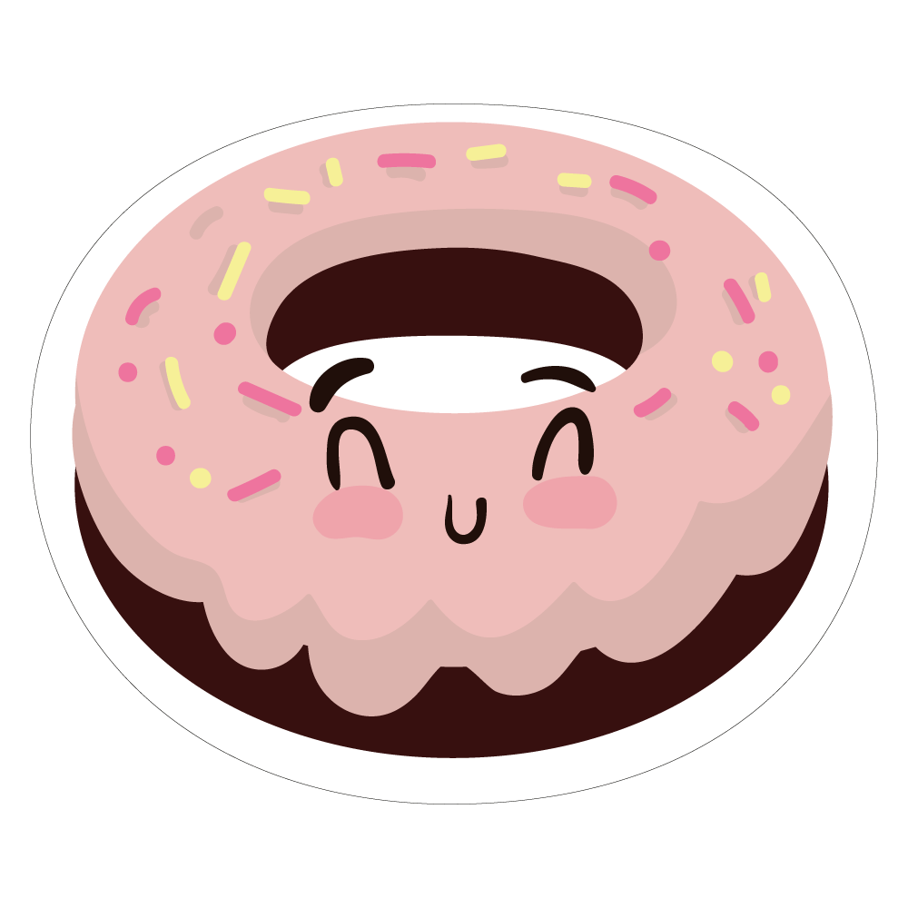 Face Clipart Donut Donut Cute Kawaii Clipart Hd Png D 4986