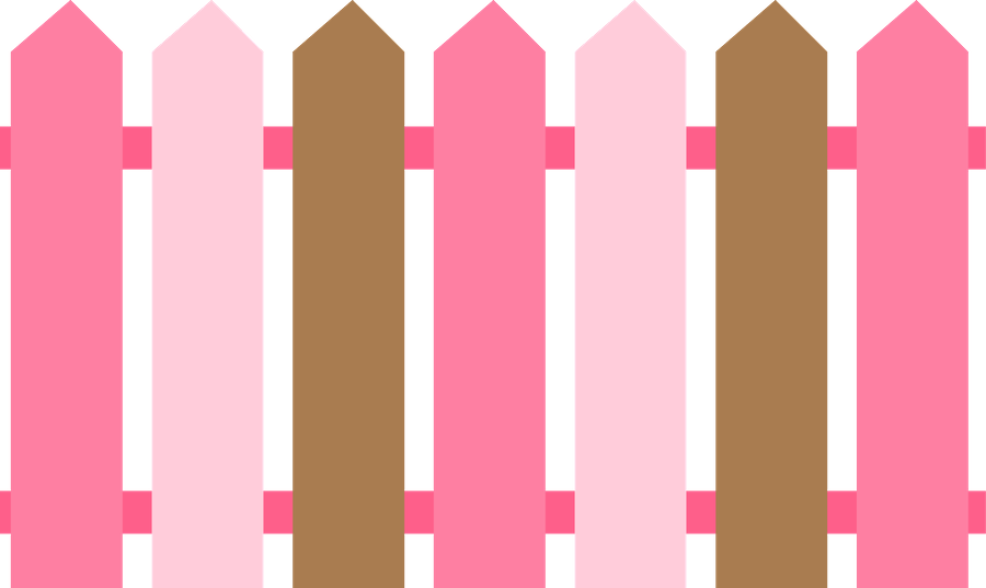pink clipart fence