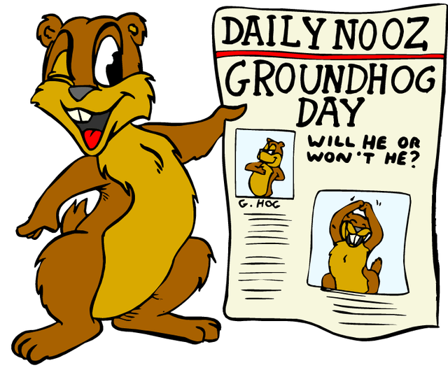 Cute groundhog
