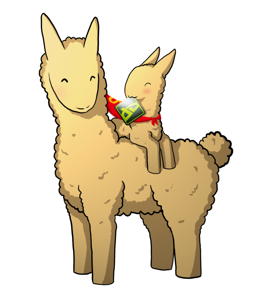 cute clipart llama