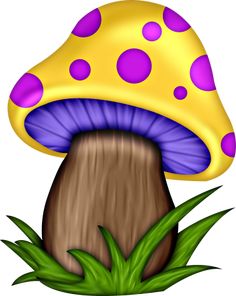 mushroom clipart cute