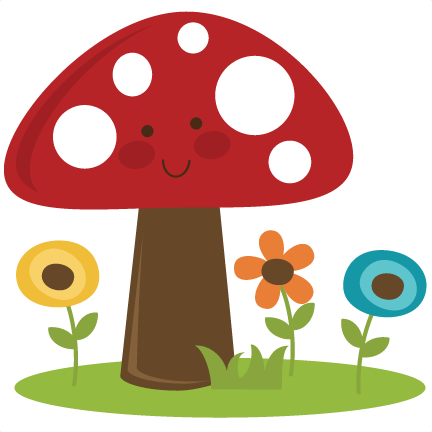 mushroom clipart cute