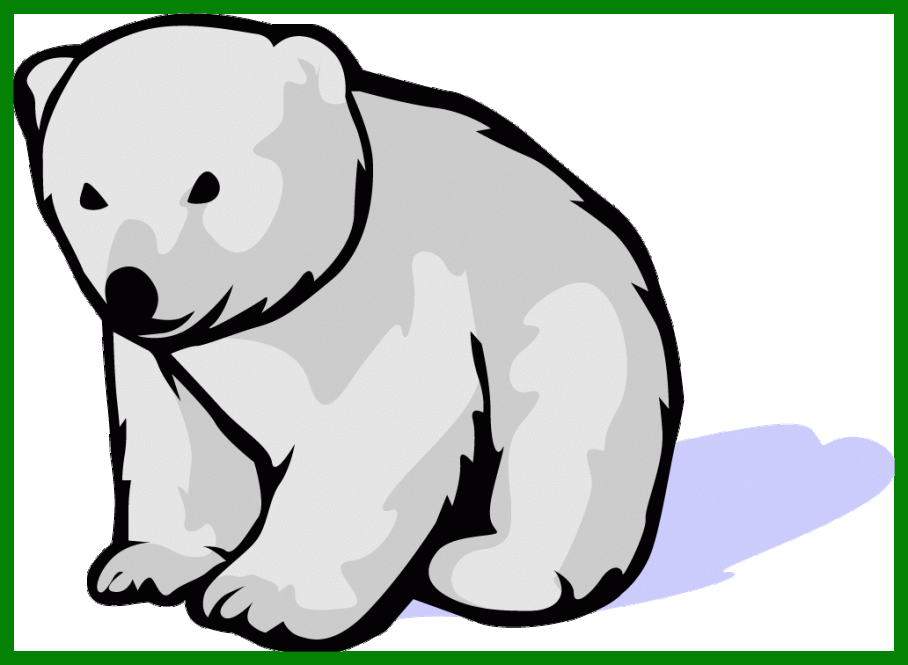 Cute clipart polar bear. Best cartoon clip art
