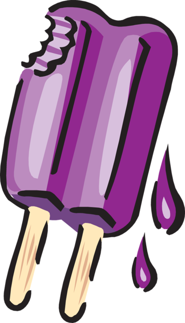 purple clipart popsicle