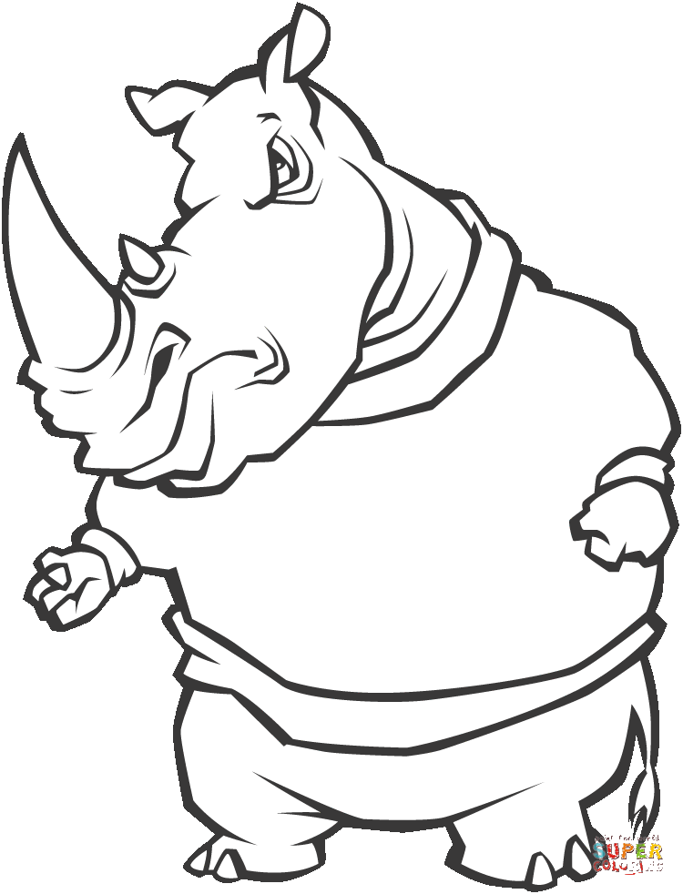 cute clipart rhino