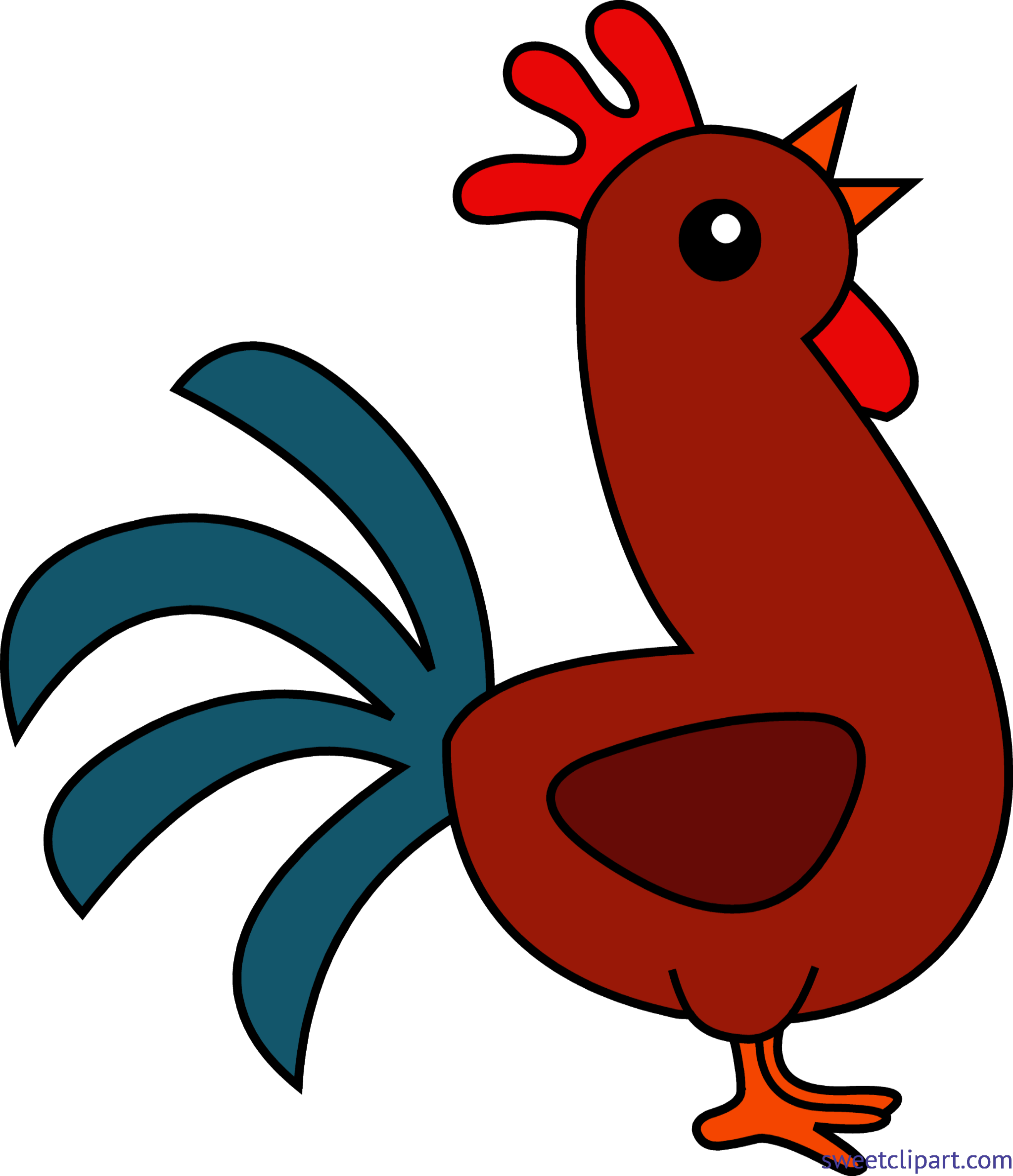 Clip art sweet. Cute clipart rooster