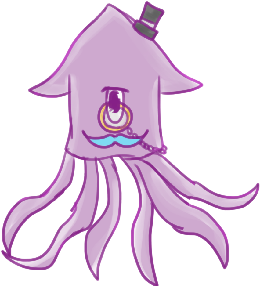 Fancy by thestar on. Purple clipart squid