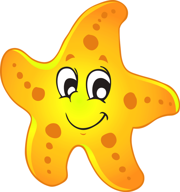 Cute clipart starfish. Cartoon png cartoonview co