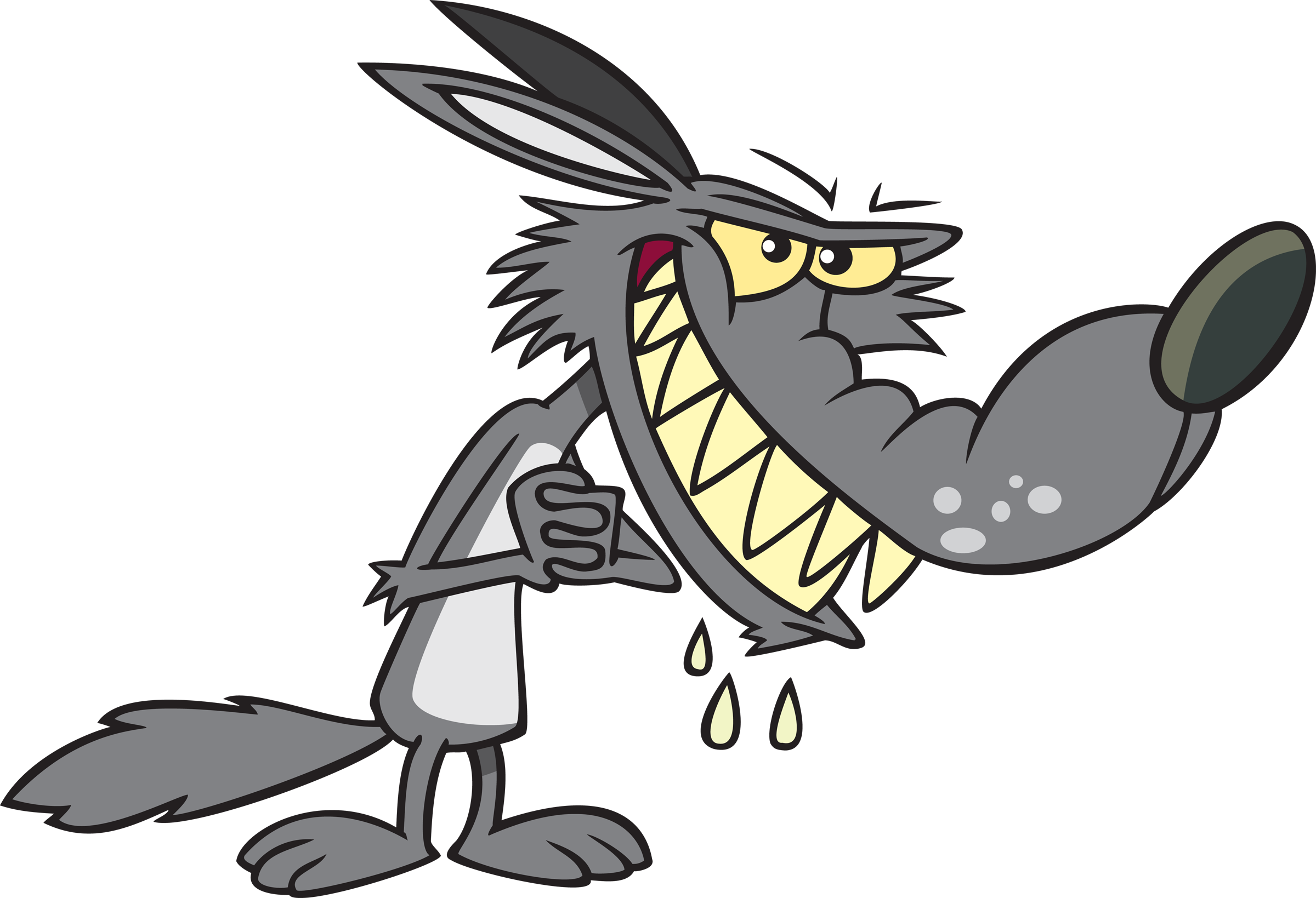 Wolf clipart cute. Cartoon picture free download