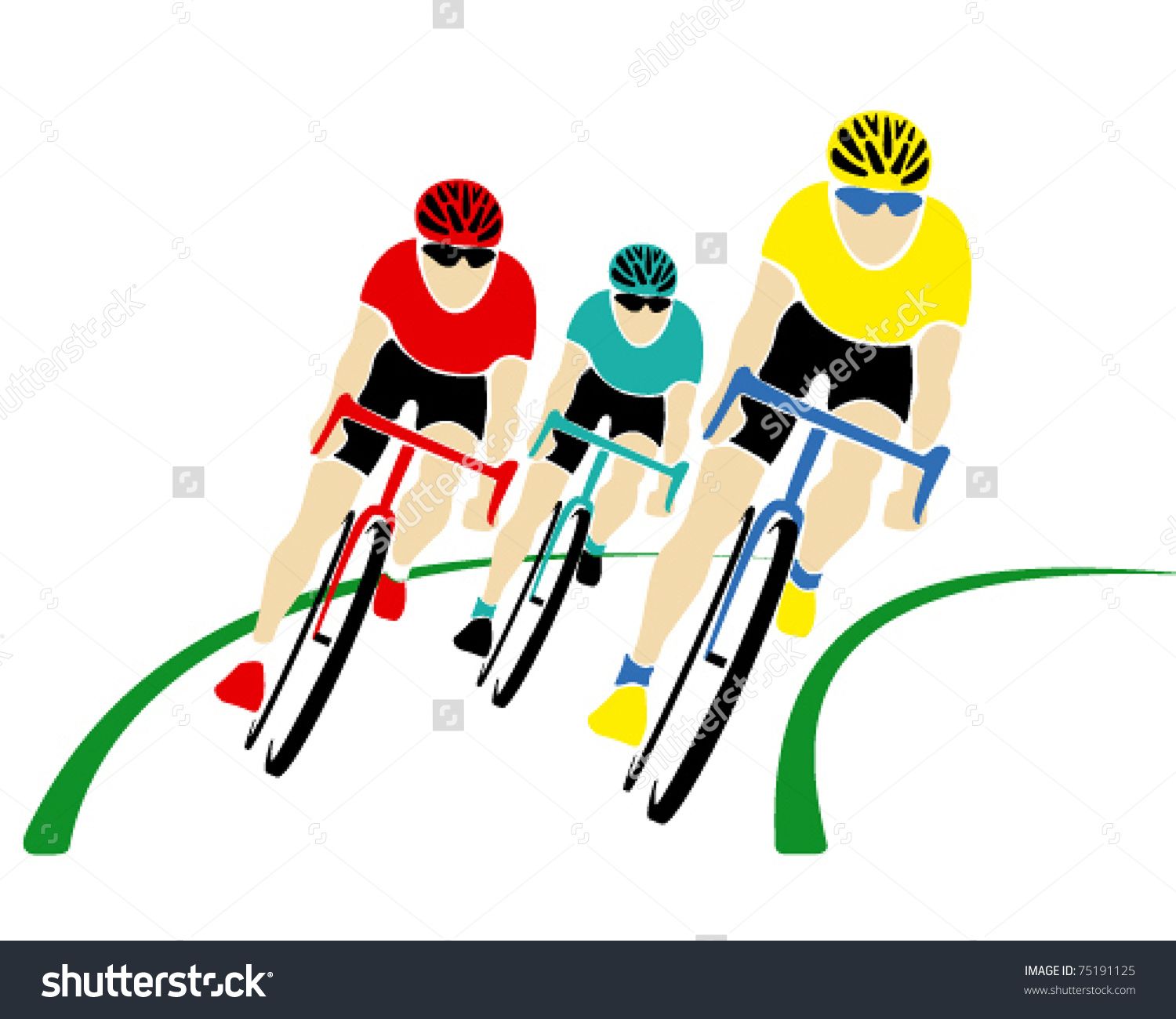 cycling clipart cycling team