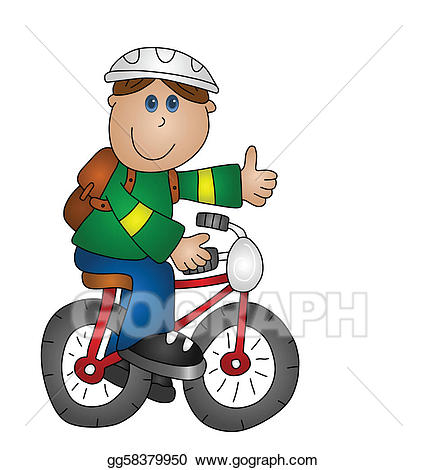 Cycle clipart lad. Vector stock boy on