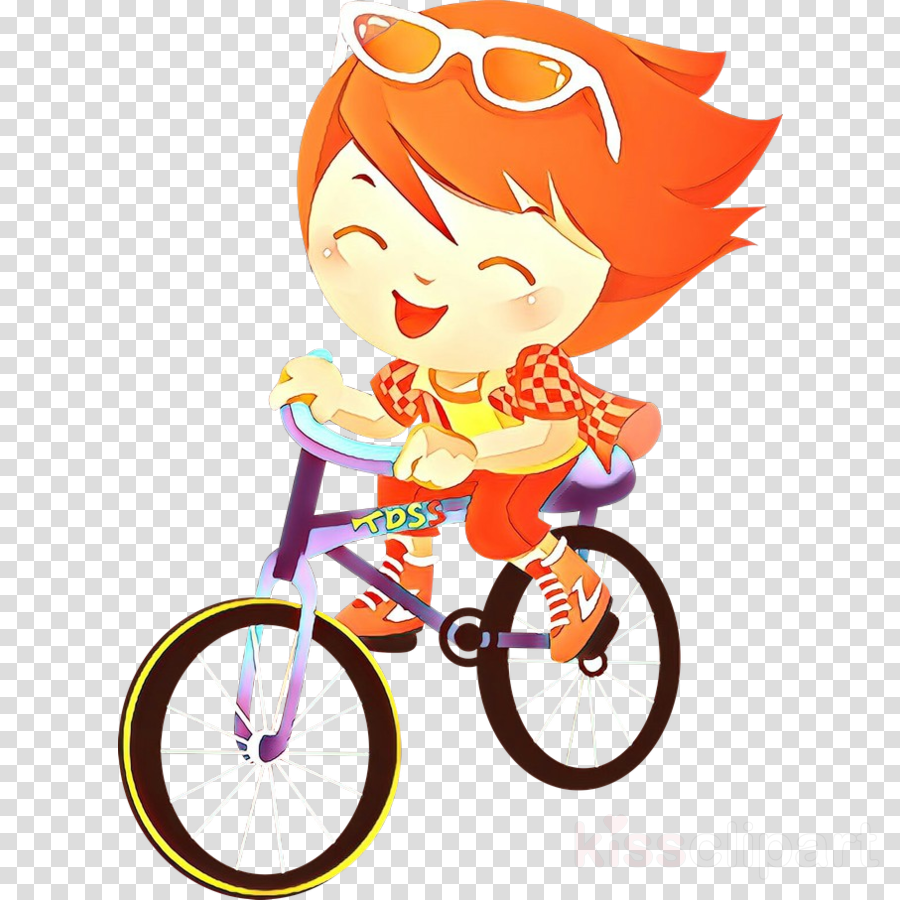 cycle clipart orange bike