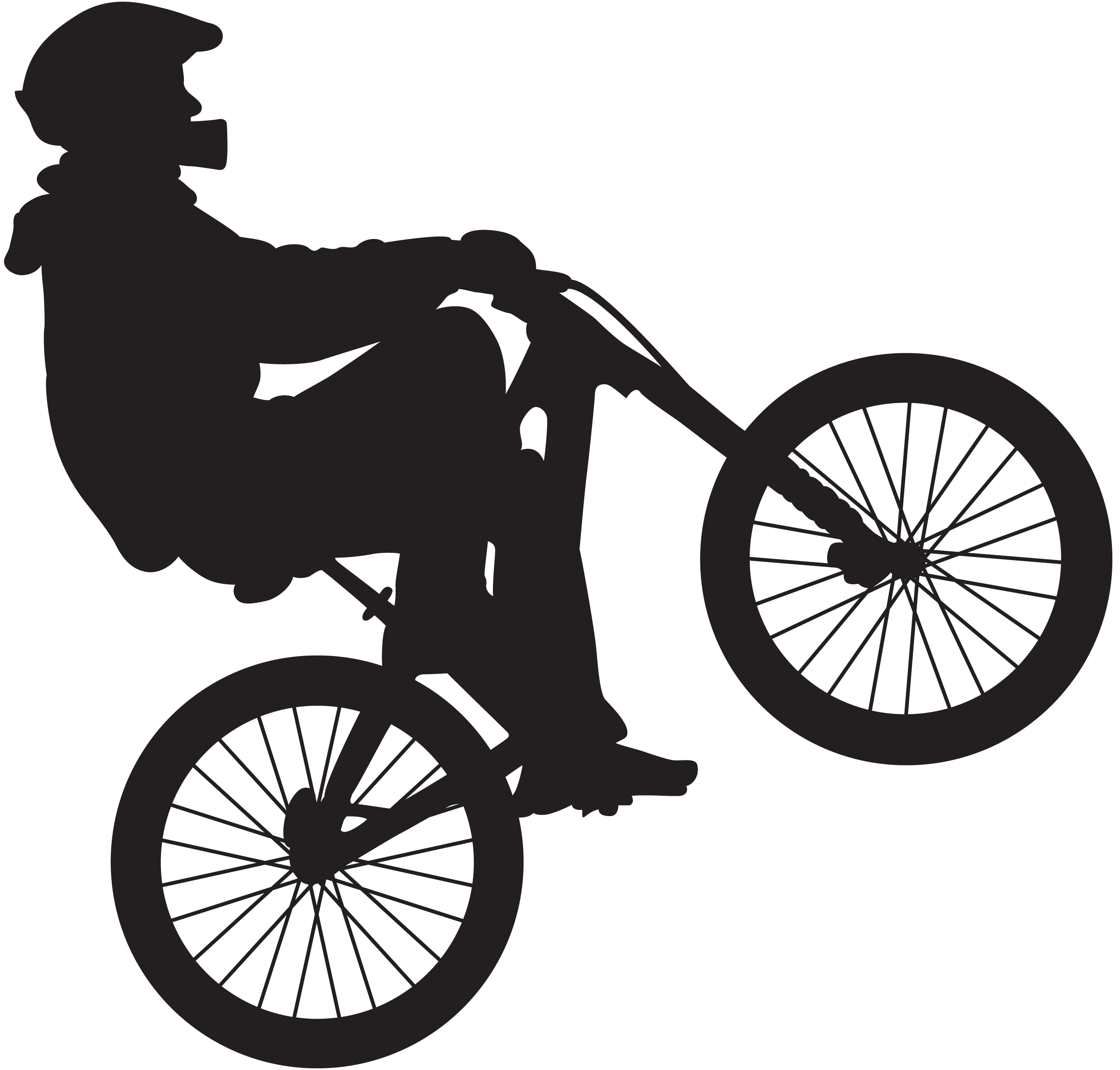 cycle clipart silhouette
