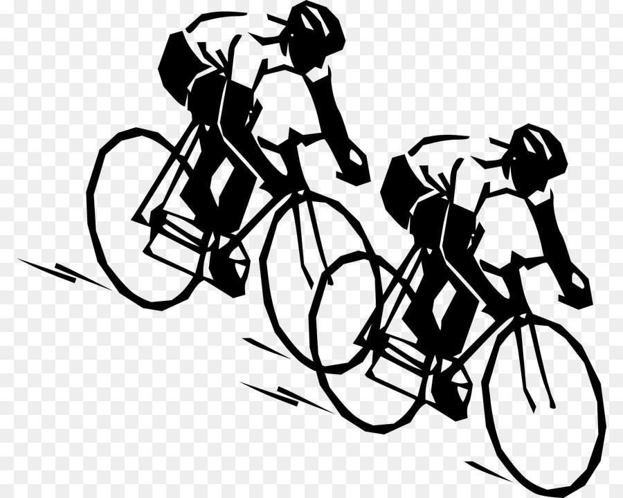 Black and white frame. Cycling clipart bike racer